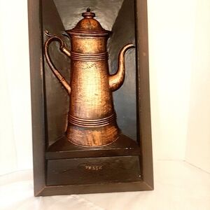 Classic Coppercraft Coffee Pot 3D Wall Decor.